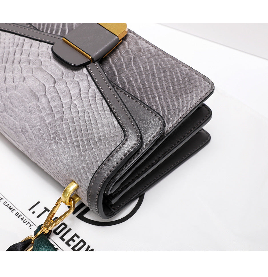 Classic Grey Velvet Bag