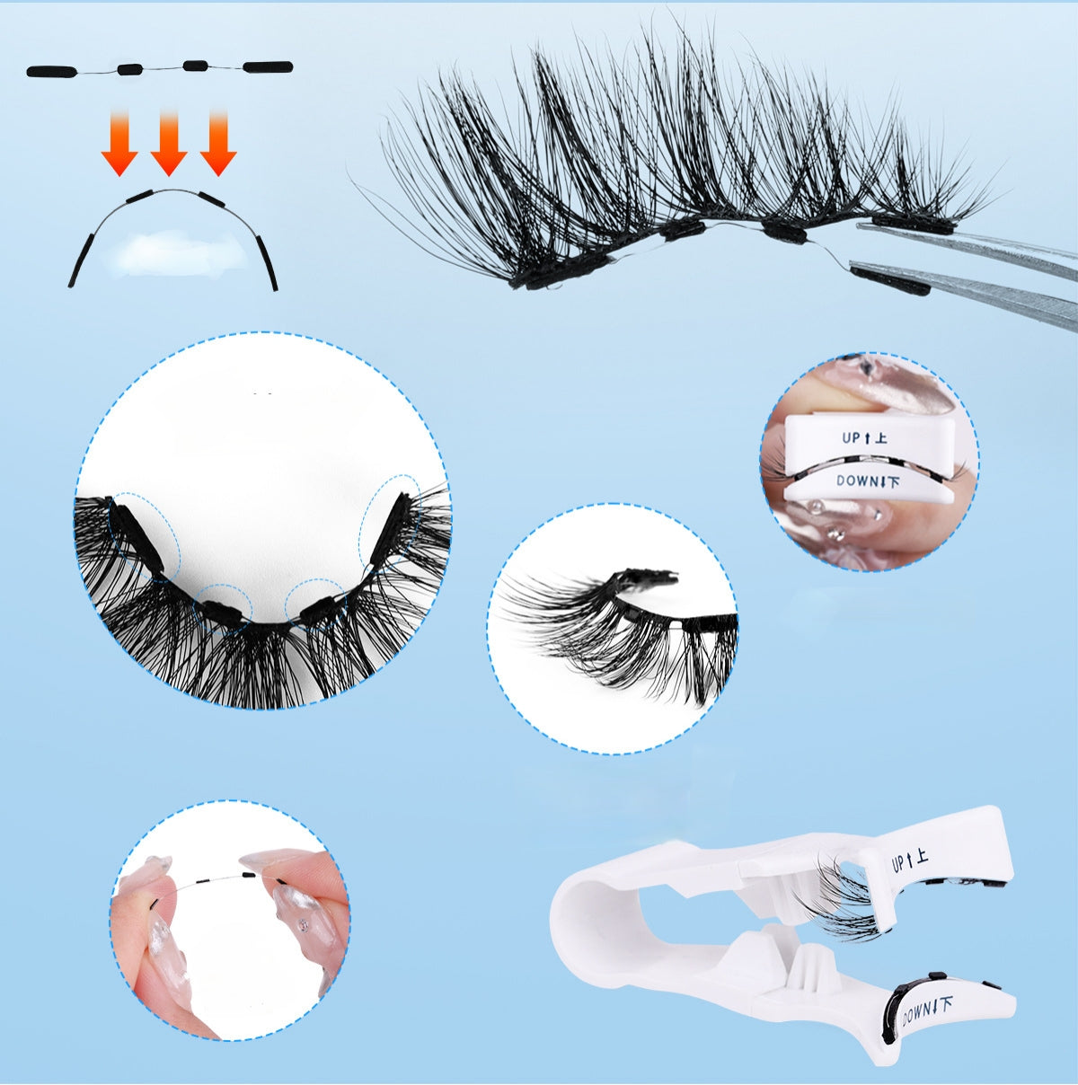 Glue-free Magnetic Lashes